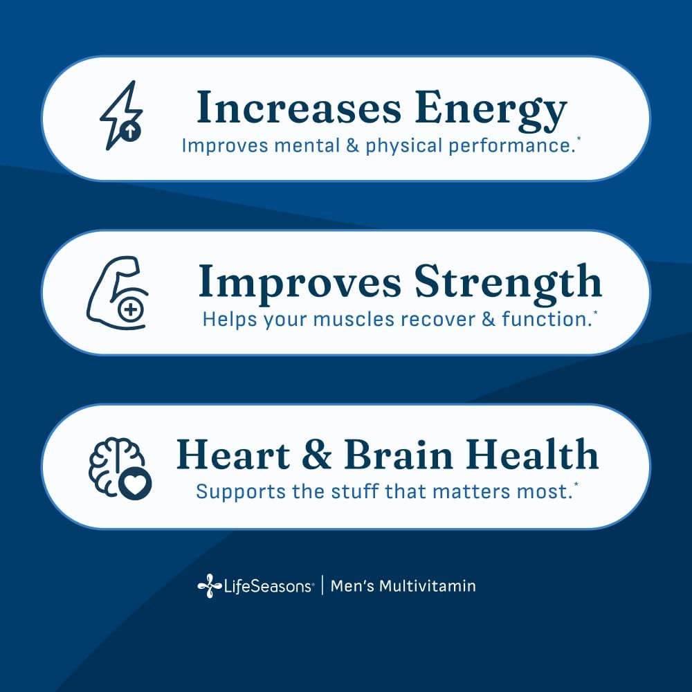 LifeSeasons Multivitamínico para hombres \u2013 Alta potencia con 2...