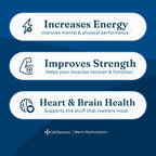 LifeSeasons Multivitamínico para hombres – Alta potencia con 21 vitaminas y minerales