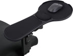 Alfombrilla de mouse ergonómica mejorada para silla, bandeja de mouse ajustable con cojín de muñeca, alfombrilla de mouse para brazo de silla, color negro