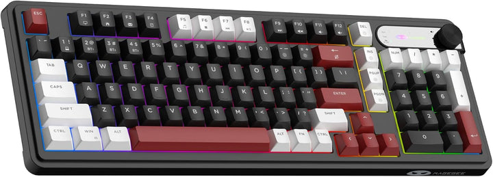 MageGee GK960 Teclado inalámbrico, 98 teclas Tri-Modo BT\/2.4G\/Tec...