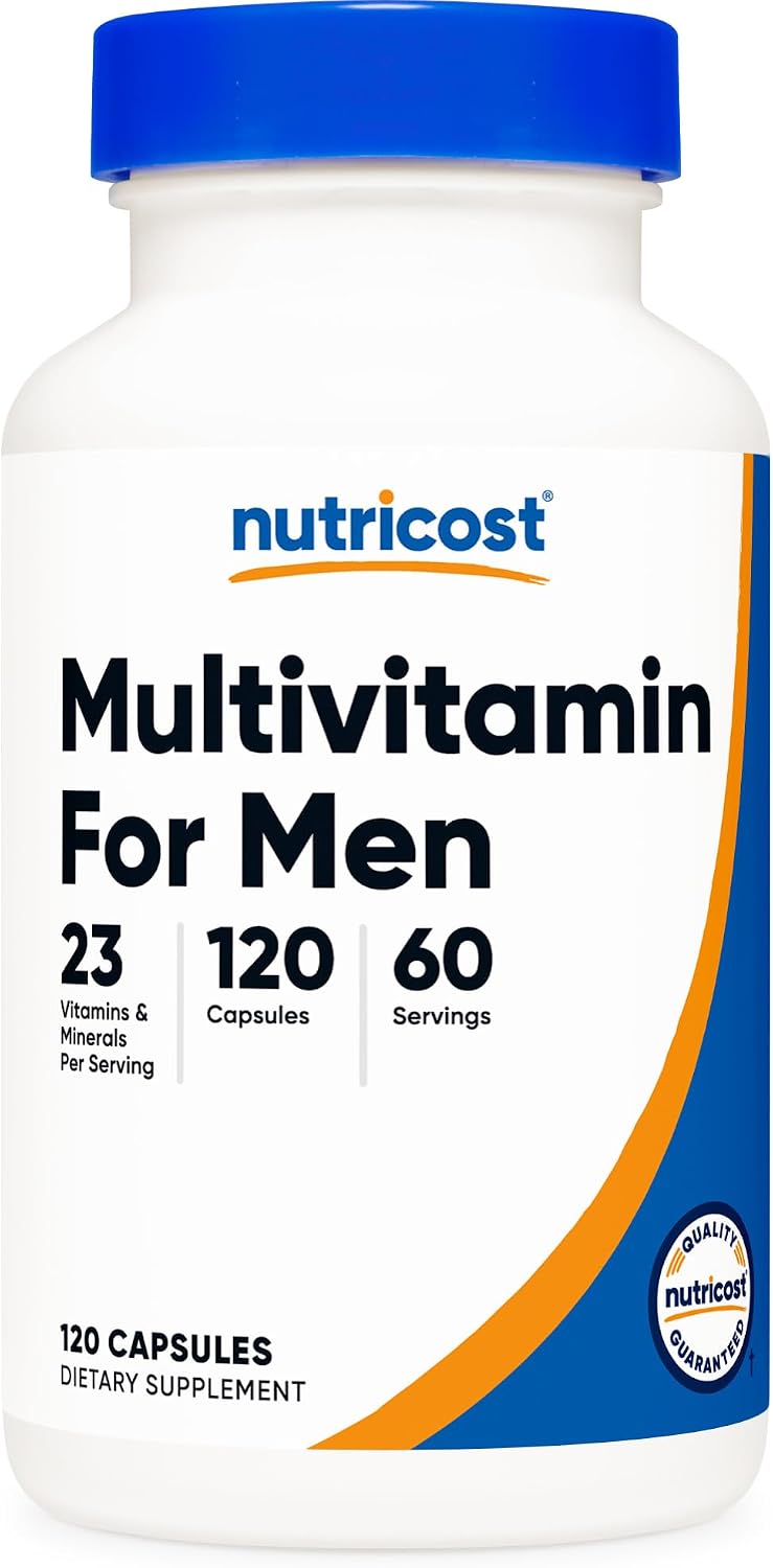 Nutricost Multivitamínico para hombres, 120 cápsulas, vitaminas y m...