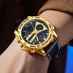 OLEVS Relojes para Hombre Moda Fecha Regalo Cronógrafo Reloj para Hombre Gran Negocio Digital Calendario Resistente al Agua Reloj de Muñeca para Hombre