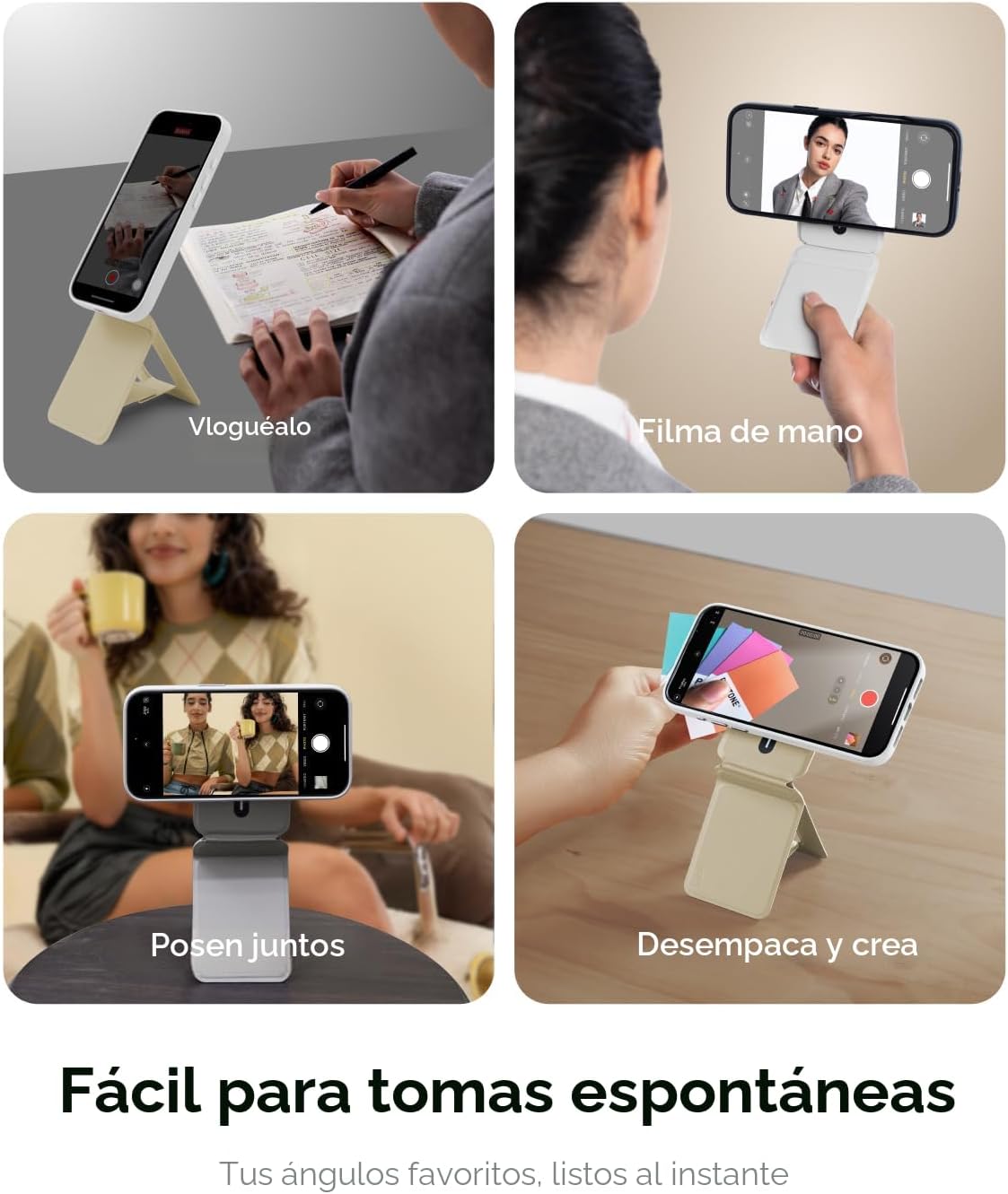MOFT Soporte de trípode para teléfono, palo de selfie portátil para iPhone