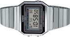 Casio A700W-1A Reloj Digital Unisex Retro de Acero Inoxidable LED A700
