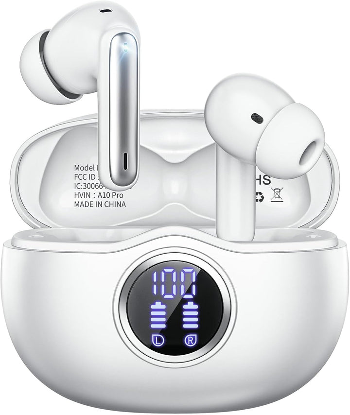 Fhumsh Auriculares inalámbricos, Bluetooth 5.3, estéreo de alta fid...