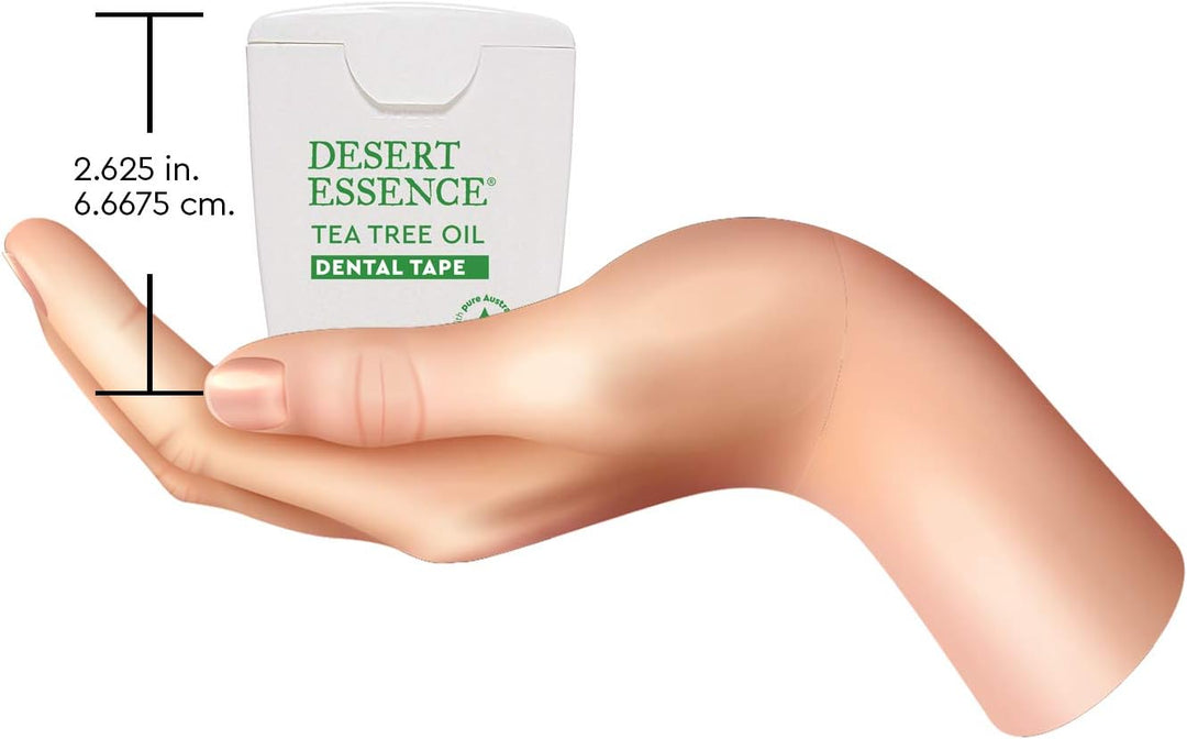 Desert Essence Cinta dental de aceite de árbol de té, 30 yardas, pa...