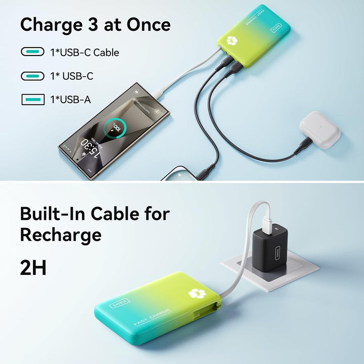 Cargador Portátil INIU, 45W PD Delgado 10000mAh Banco de Energía co...