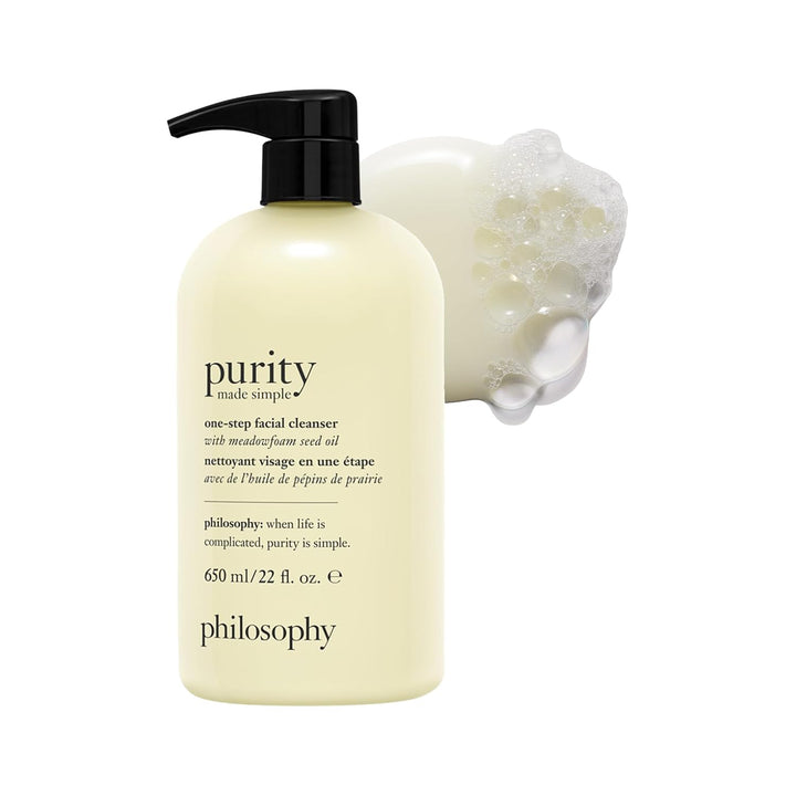 philosophy Limpiador facial simple de un solo paso, con aceite de s...