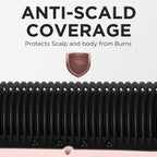 Prizm Cepillo alisador de pelo Pro Steam, cepillo alisador iónico, Rosa