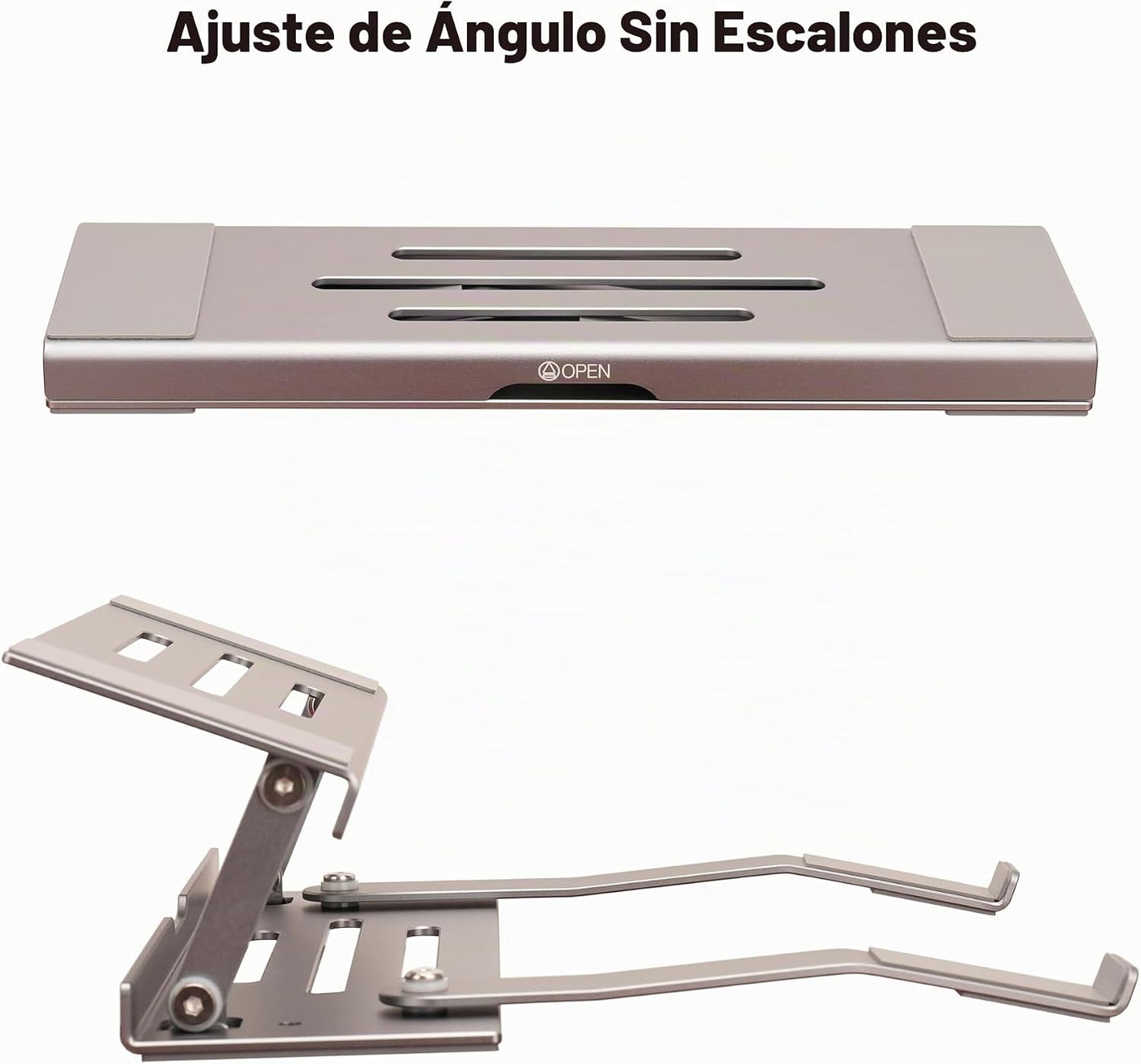 Psitek Soporte elevador plegable de aluminio 3 en 1 ajustable y ple...