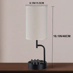 Lámpara Dreamholder Lámpara de mesa con 3 puertos de carga USB, moderna lámpara de escritorio con toma de CA y soportes para teléfono, lámpara de noche perfecta para dormitorio, sala de estar, oficina