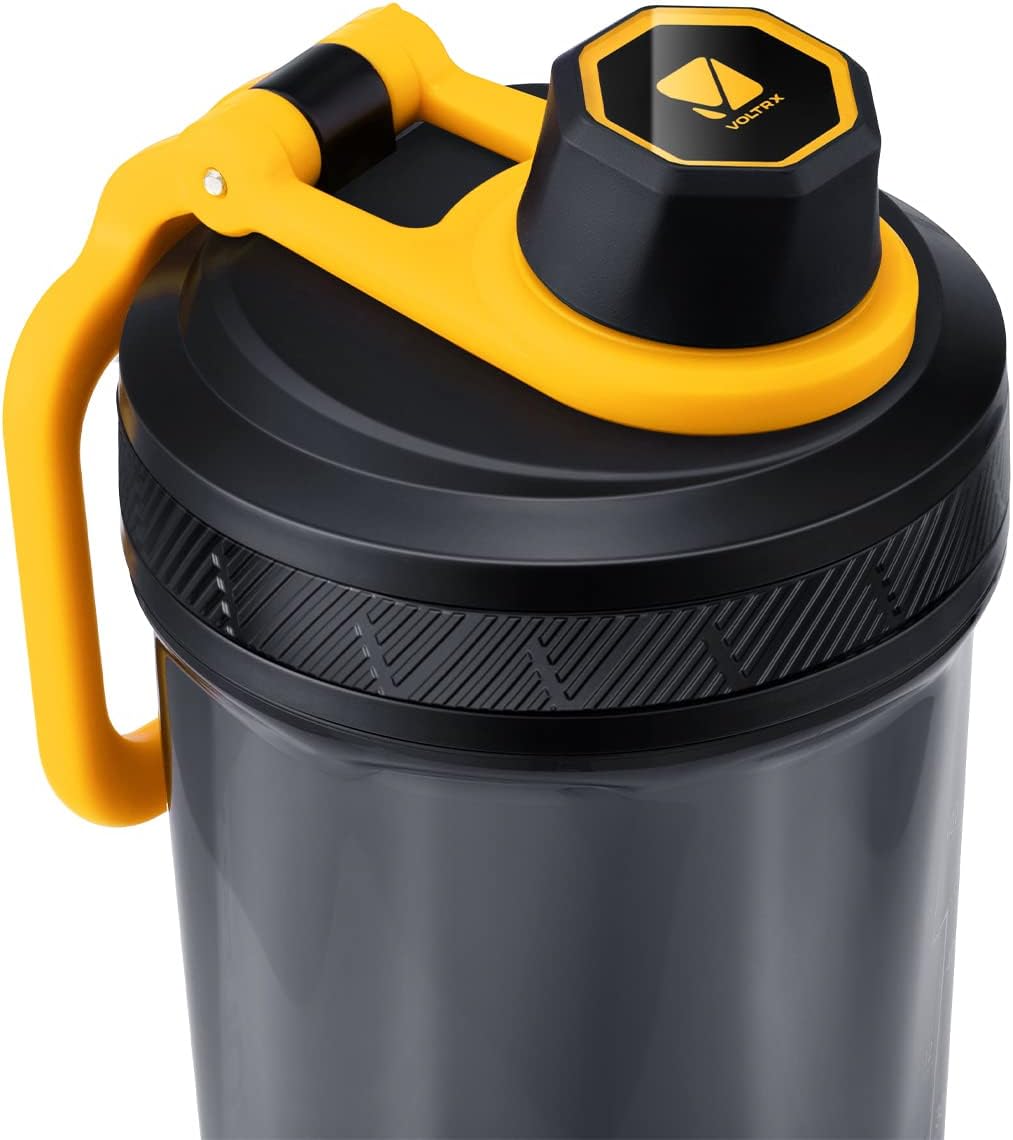 VOLTRX - Botella agitadora, mezclador eléctrico recargable con USB C de galio, para batidos de proteínas y batidos de reemplazo de comidas, sin BPA, fabricado con Tritan, 24 onzas