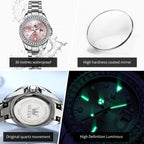 OLEVS Relojes para Mujeres Lujo Diamante con Fecha Analógico Cuartz para Mujer