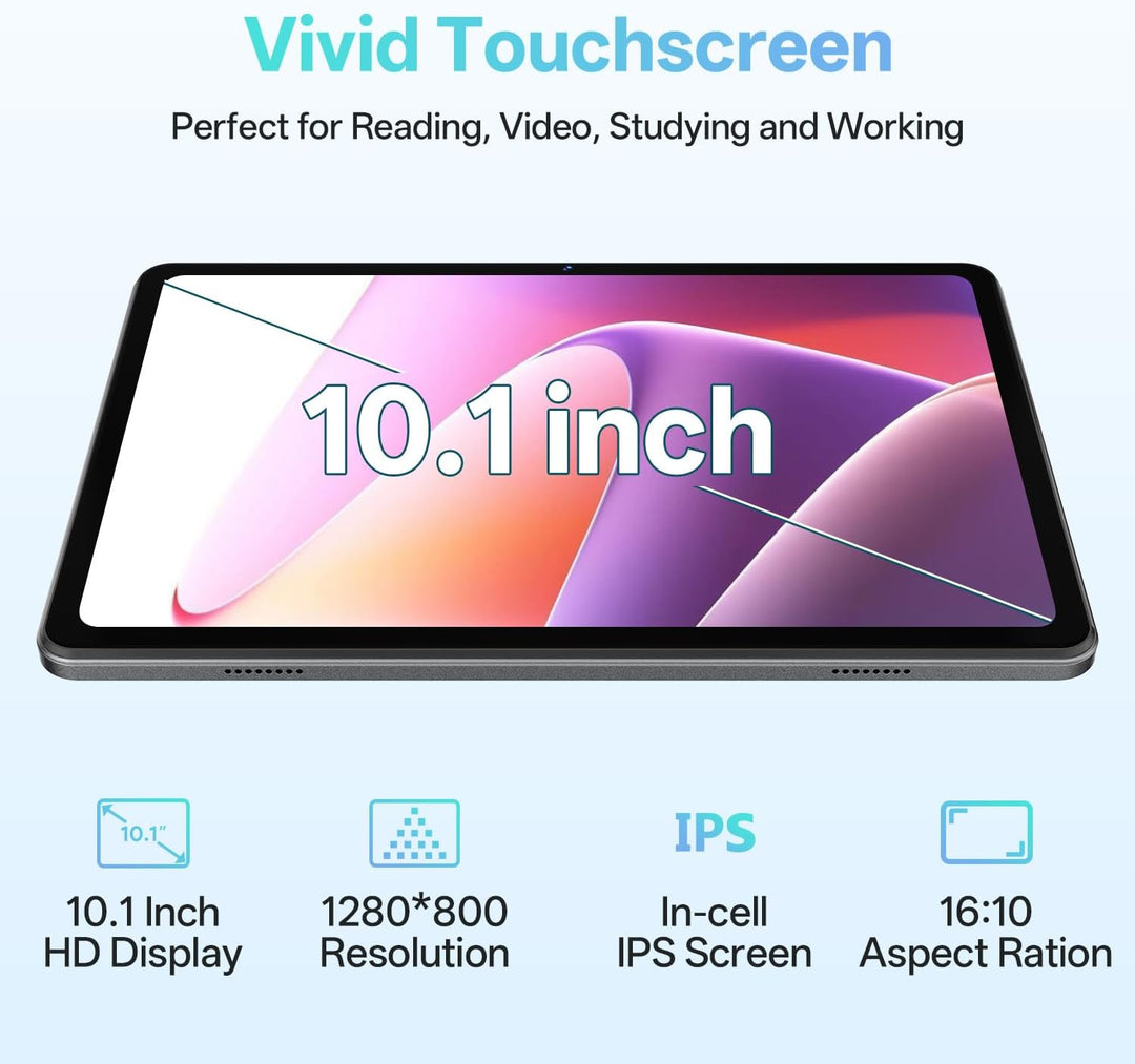 FIRYMID Tablet Android 16 de 10,1 pulgadas, 2 en 1 con teclado y ra...