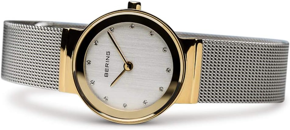 Bering Reloj Movimiento Cuarzo Mujer - Colección Clásica con Acero Inoxidable y Cristal de Zafiro 10126-XXX