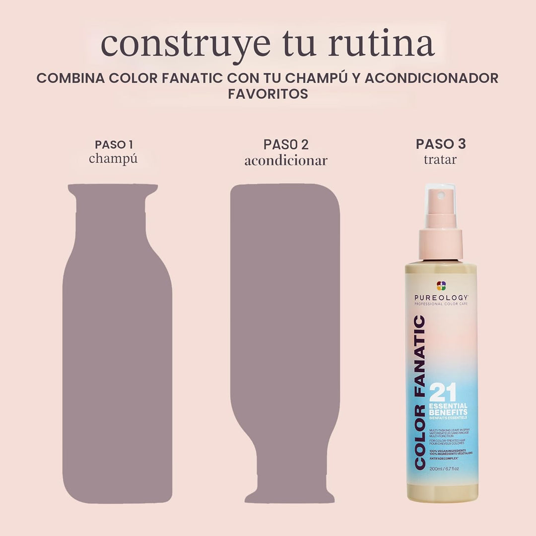 Pureology Color Fanatic - Spray sin enjuague multitarea, 21 benefic...