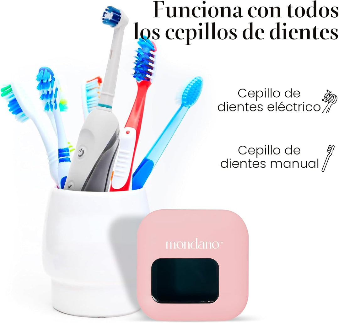 Mondano Esterilizador y Soporte de Cepillo de Dientes UV-C, Estuche...