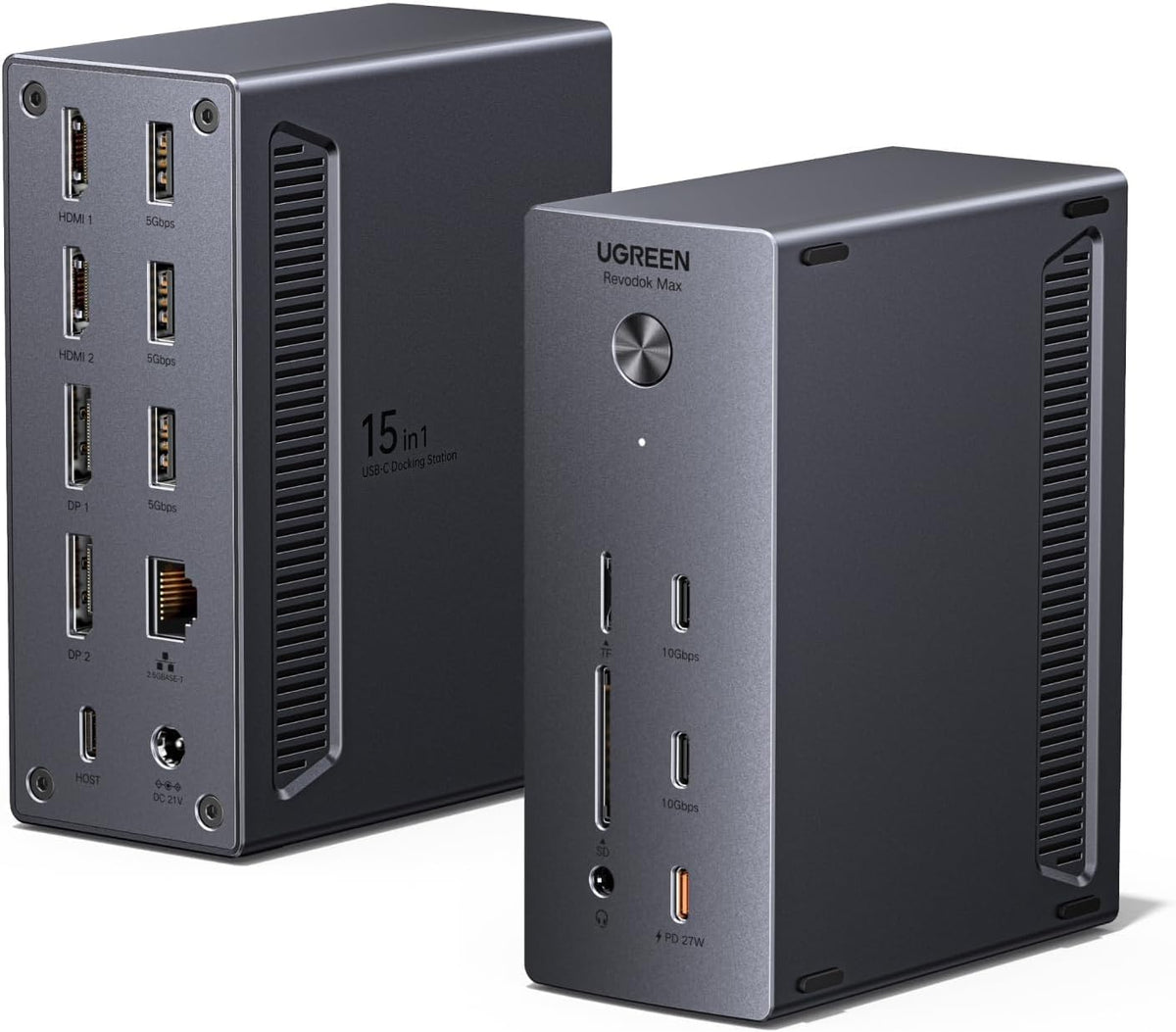 UGREEN Estación de acoplamiento USB-C DisplayLink, monitor cuádruple