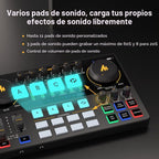MAONO Mezclador de interfaz de audio AME2, consola de estudio de podcast
