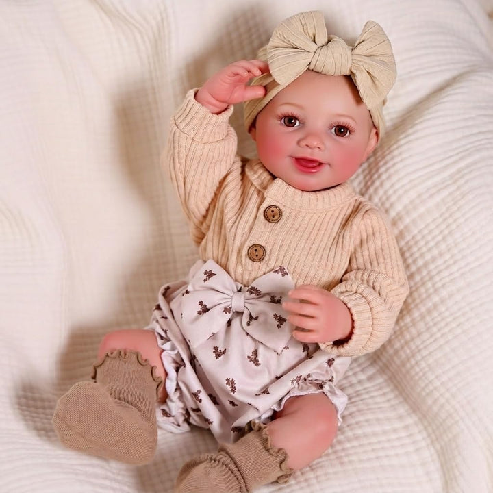BABESIDE Drink and Wet Reborn Baby Dolls Girl - Muñeca de vinilo su...