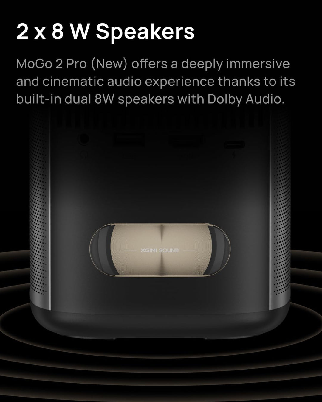 XGIMI MoGo 2 Pro (nuevo) Proyector portátil con soporte multiángulo...