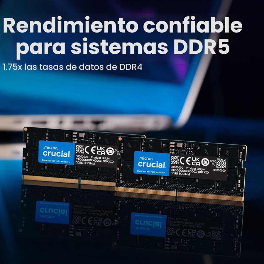 Crucial 8GB DDR5 RAM, 5600MHz (o 5200MHz o 4800MHz) Memoria para la...