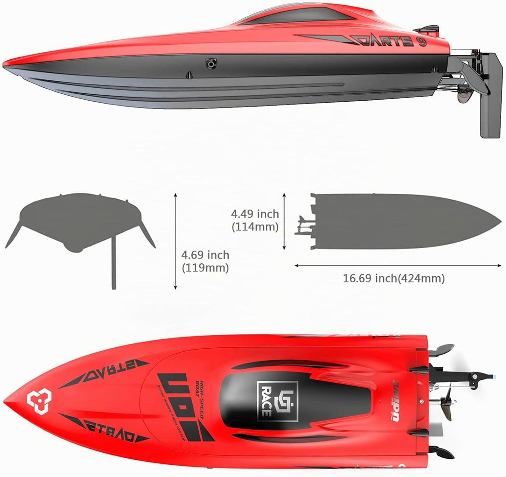 Cheerwing UDI 2.4Ghz RC Racing Barco para Adultos 30KM/H Barco de Control Remoto Electrónico de Alta Velocidad para Niños
