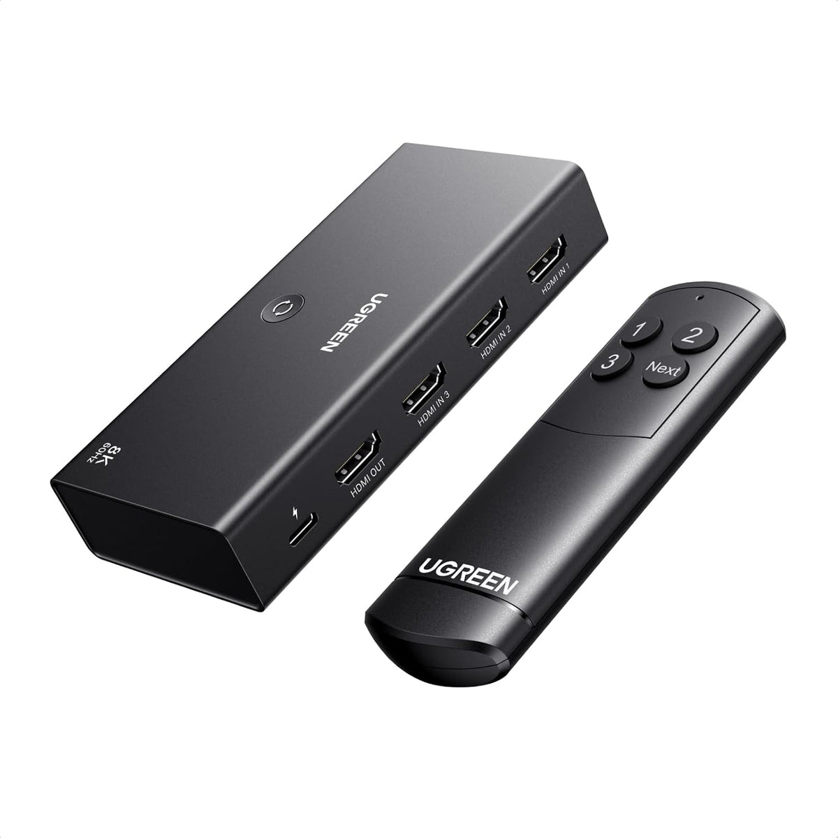 UGREEN 8K@60Hz HDMI 2.1 Switch 3 entradas 1 salida, con control remoto, VRR, 4K@240Hz