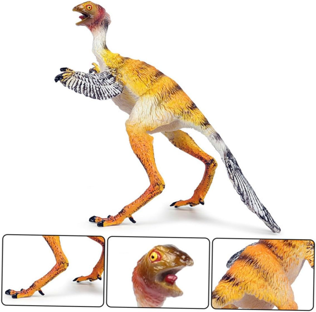 Modelo realista de dinosaurio Sinosauropteryx para niños