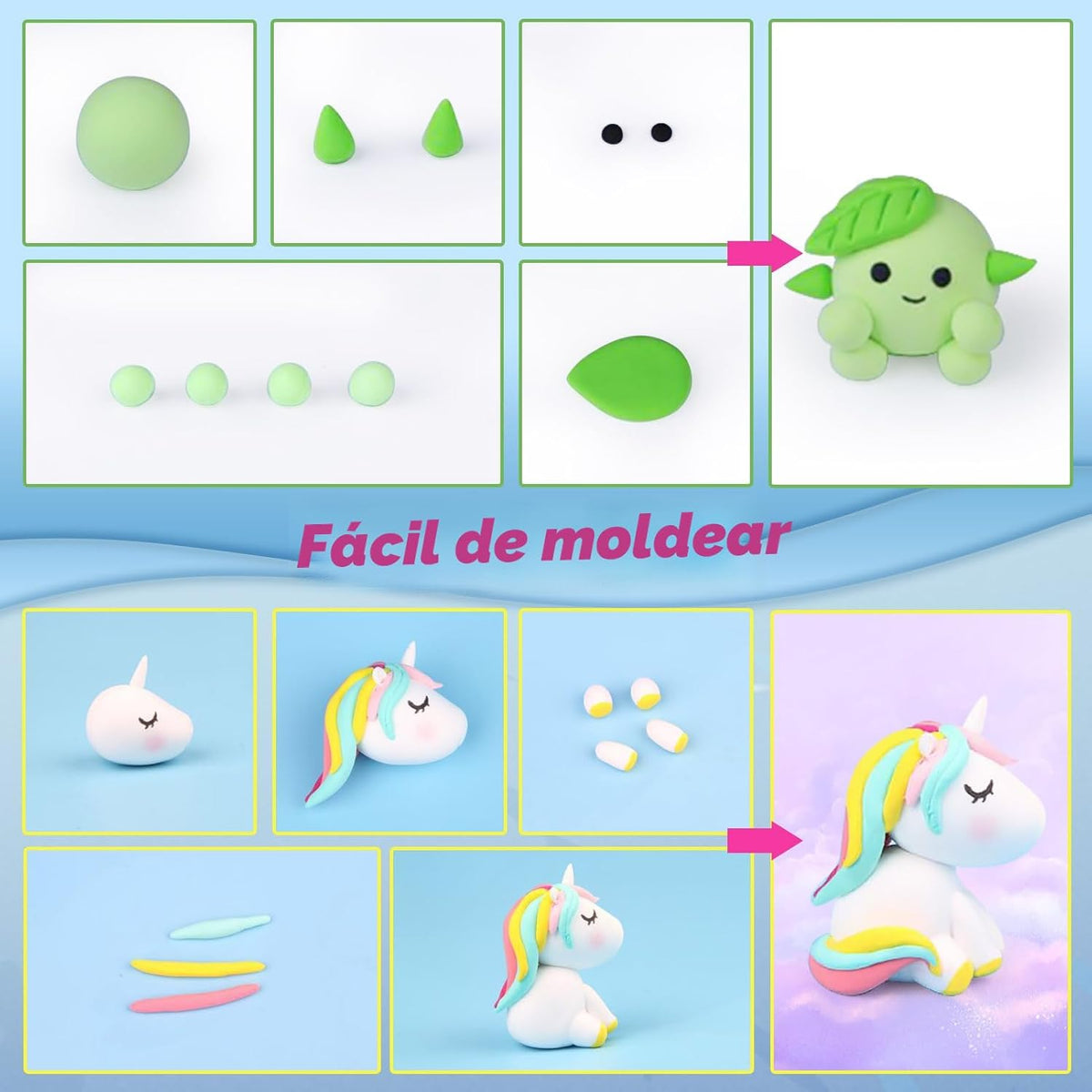 ESSENSON Air Dry Clay 150 Colors, Modeling Clay para Kids