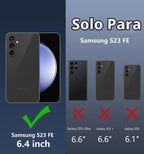 Funda OtterBox Defender Series para Samsung Galaxy S23 FE (Solamente) - Clip de Cinturón Incluido - Protección Antimicrobiana - Embalaje No Minorista - Negro