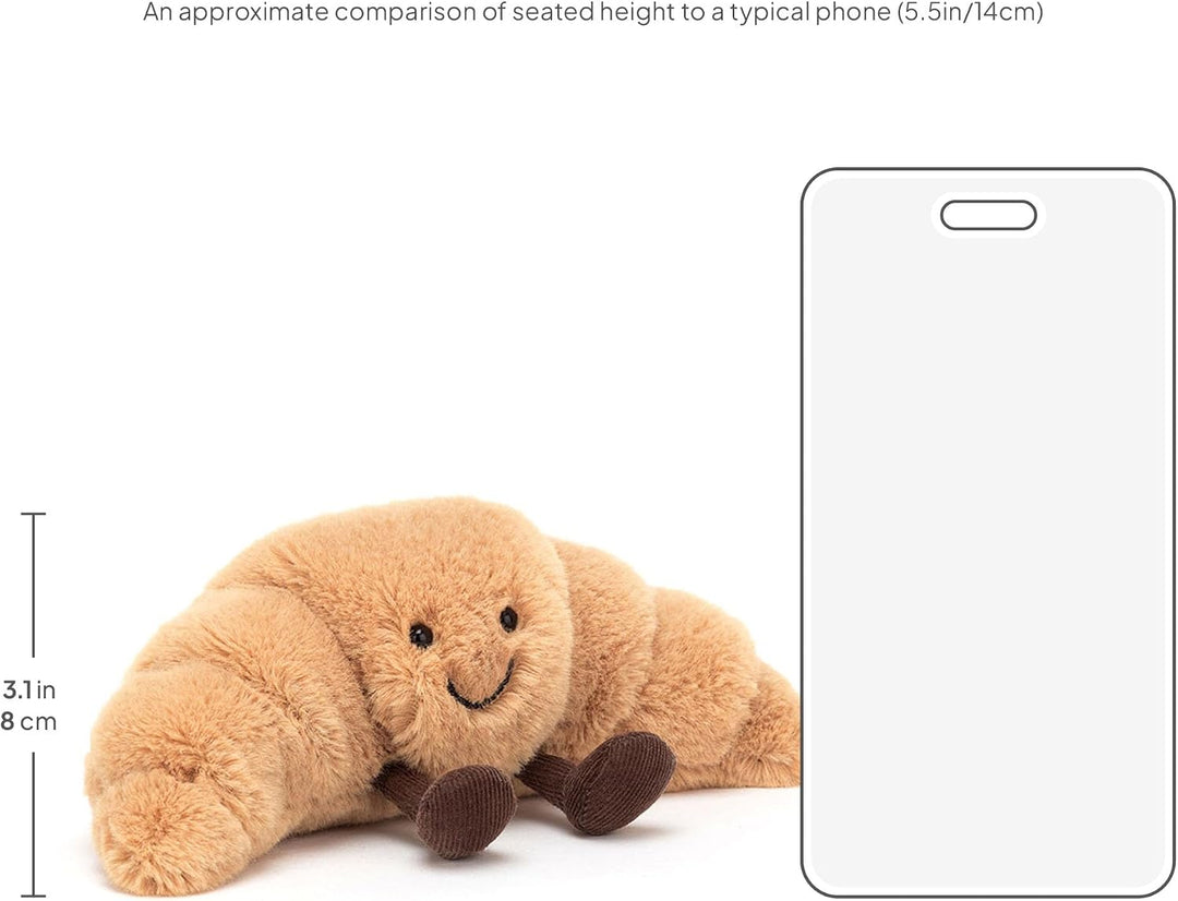 Jellycat Amuseables - Juguete de peluche de croissant, pequeño de 8...