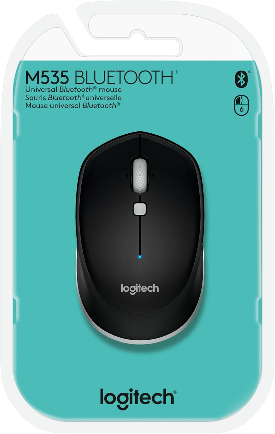 Logitech Ratón Bluetooth M535, gris - negro, descontinuado