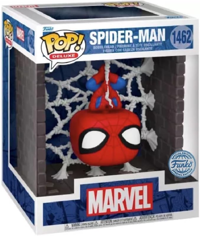 Funko Pop Deluxe Marvel Spider Man Webbed Figure