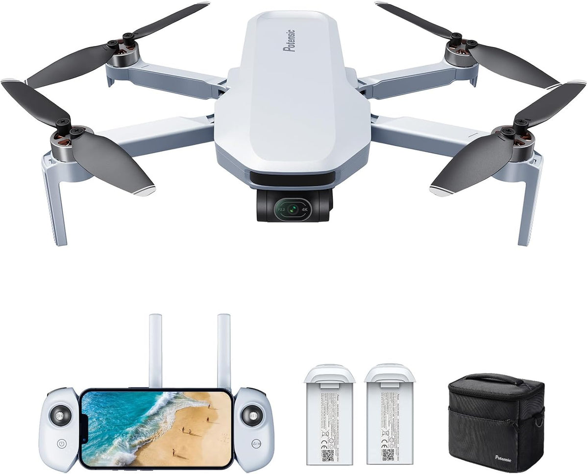 Potensic ATOM 4K GPS Drone, cardán de 3 ejes, transmisión de 6 KM