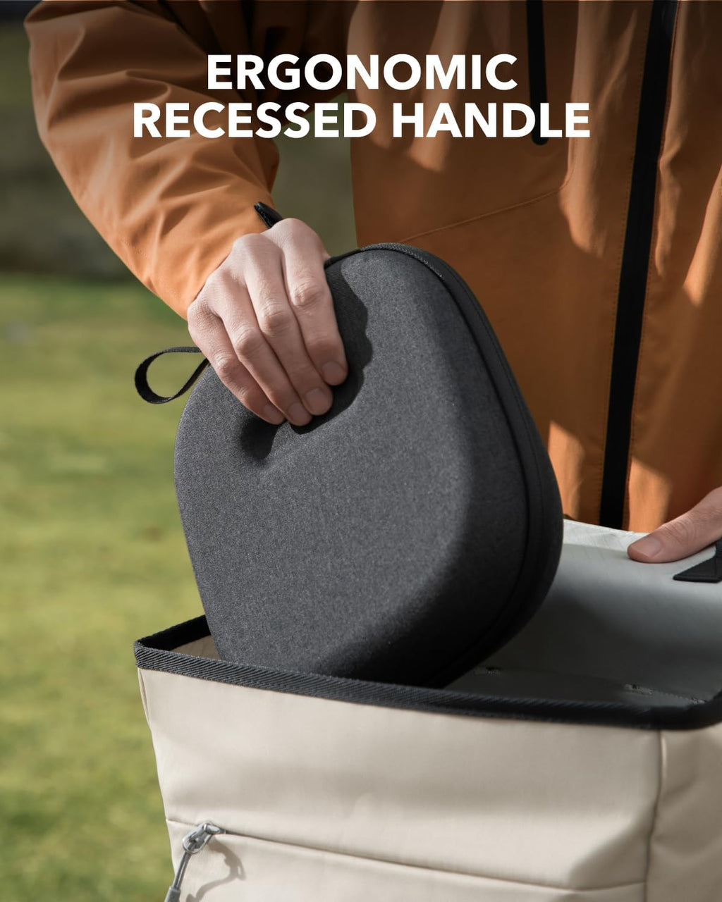 soundcore por Anker, Estuche para Auriculares, Compatible con Todos los Auriculares Over-Ear soundcore, Resistente a Arañazos, Resistente al Agua y al Polvo, Resistente a Impactos, Bolsillo para