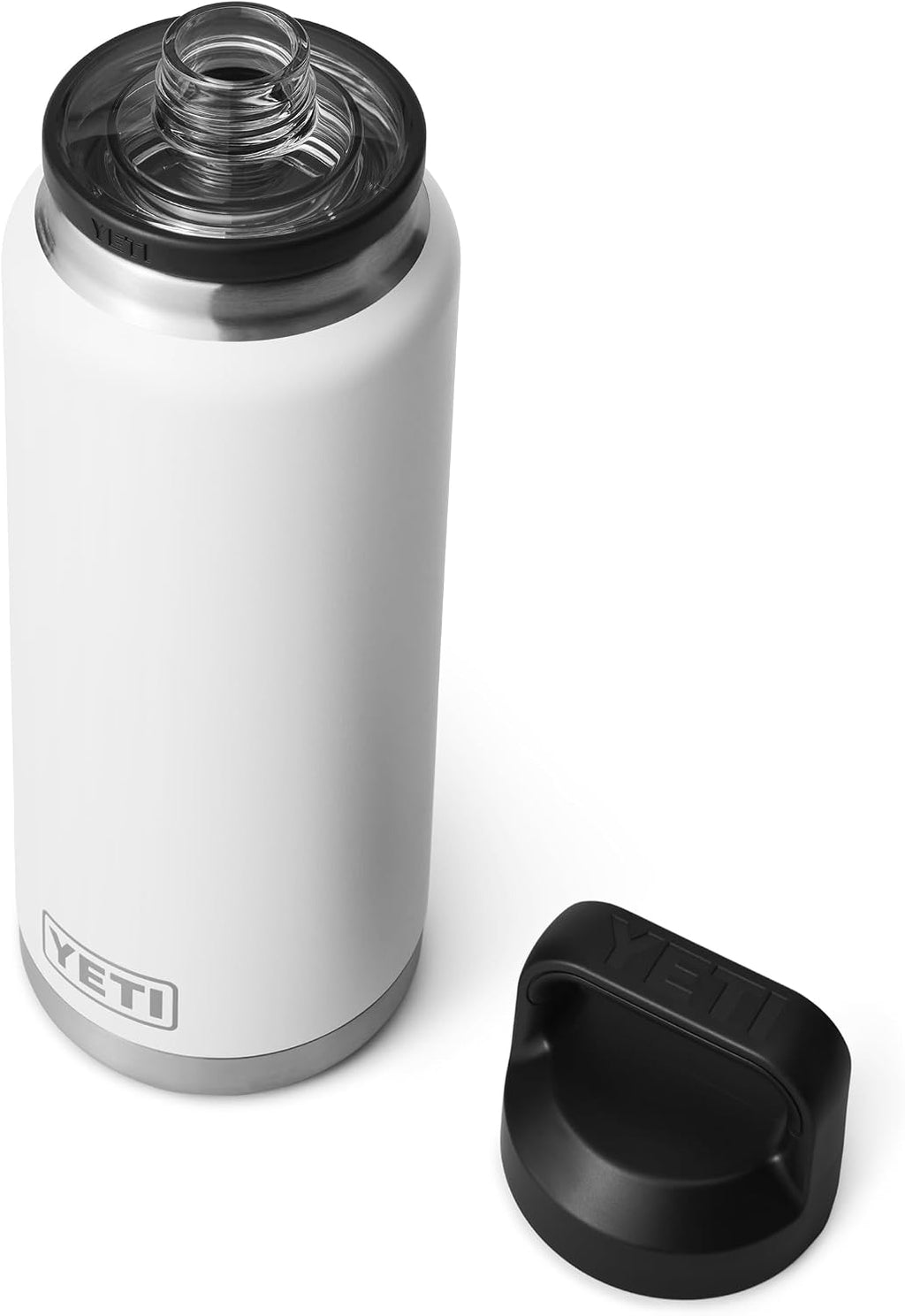 YETI Rambler - Botella de 36 onzas, aislada al vacío, a prueba de fugas, de acero inoxidable con tapón para sorbos