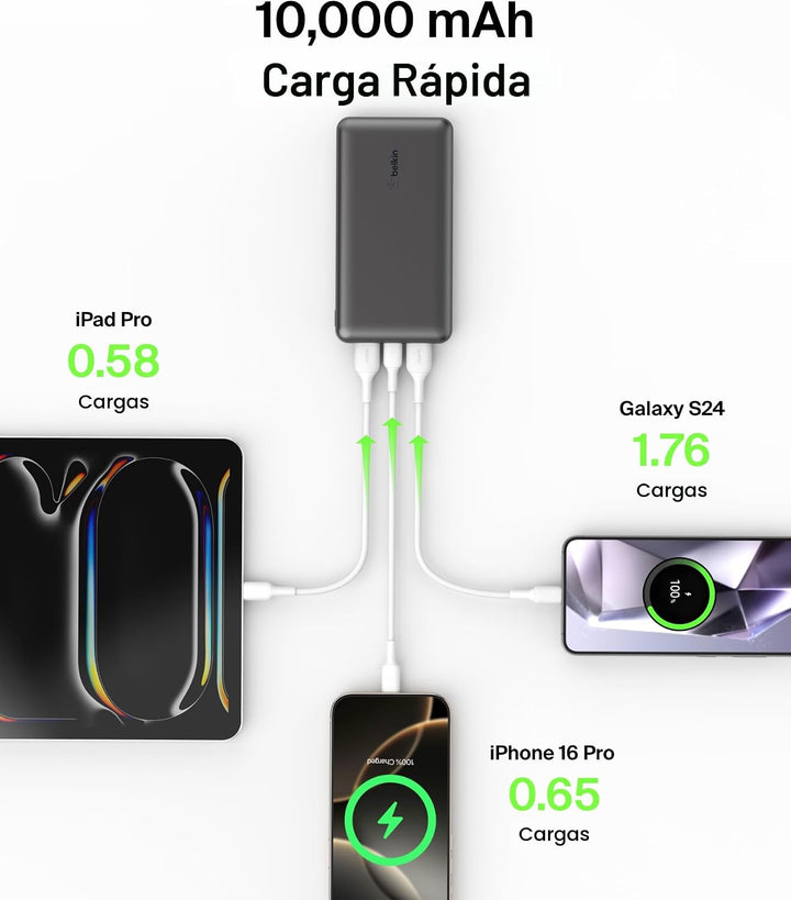 Belkin Cargador Portátil - Paquete de Batería de Banco de Energía d...