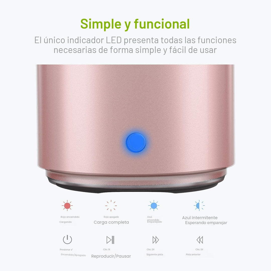 EWA A106 Altavoz Bluetooth Portátil Mini, Graves Mejorados y Sonido...
