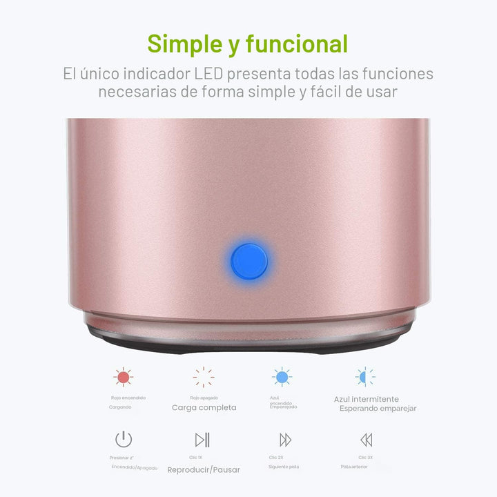 EWA A106 Altavoz Bluetooth Portátil Mini, Graves Mejorados y Sonido...