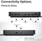 Estación de acoplamiento Pro Dock WD25 USB-C – 100 W de potencia, soporte de pantalla 4K dual, incluye HDMI Anyhdd, DisplayPort y cable C a C, garantía de 3 años