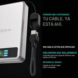 Banco de energía semisólido SolidSafe BMX 10K, 10000 mAh (naranja)...