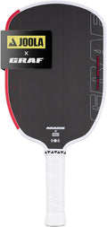 JOOLA GRAF Pro IV 16mm Pala de pickleball con punto óptimo extendido - Superficie de fibra de carbono aumenta el giro y el control - Película SK para potencia y punto óptimo más grande - Certificado