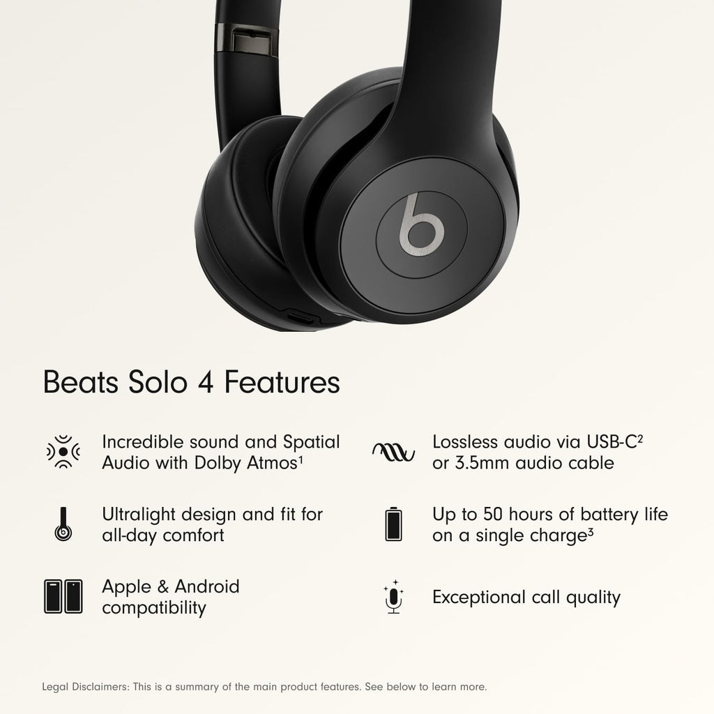 Beats Solo 4 - Auriculares inalámbricos Bluetooth en la oreja