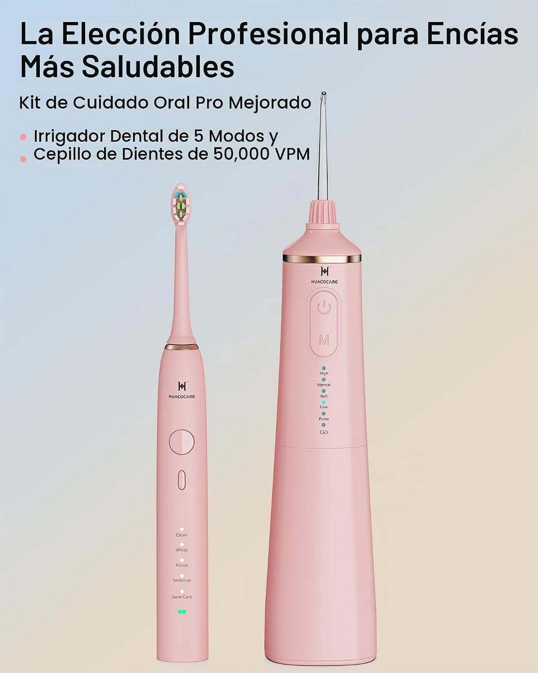 Kit de cuidado dental profesional mejorado: irrigador dental de 5 m...