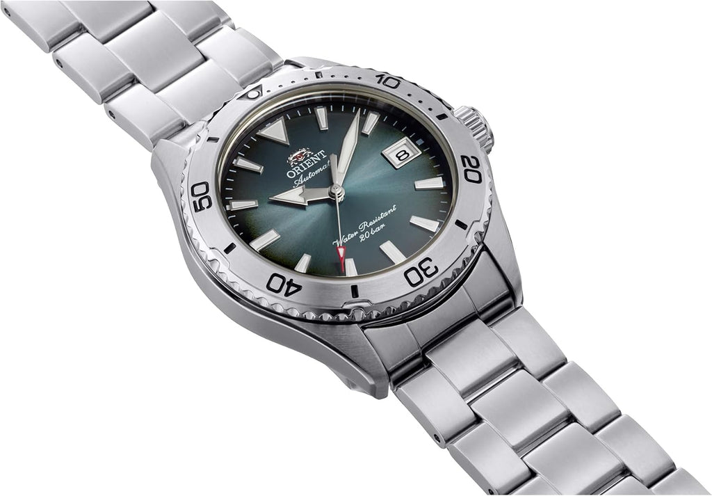 Orient Reloj deportivo automático para hombre con esfera verde RA-AC0Q13E30B