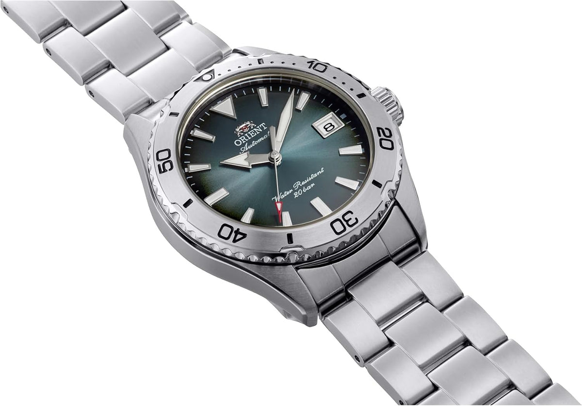 Orient Reloj deportivo automático para hombre con esfera verde RA-AC0Q13E30B