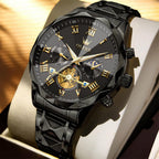 OLEVS Reloj para Hombres Clásico de Negocios en Acero Inoxidable Reloj para Hombre