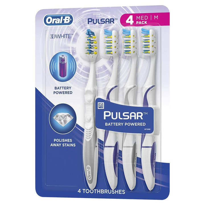Cepillo de dientes Oral-B Pulsar con cerdas vibrantes, mediano, paq...