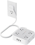 TESSAN Surge Protector Power Strip con 900J Surge Protection, 5 Ft, Grey